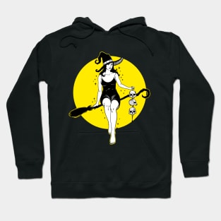 Broom Rider Witch Hoodie